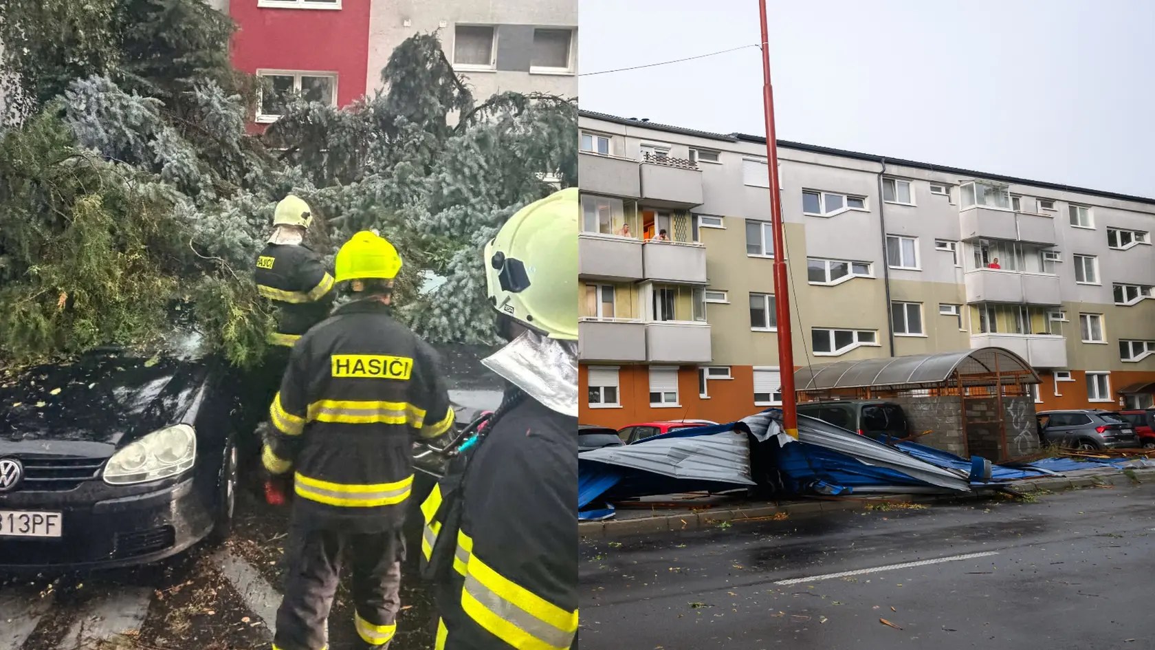 Búrka vyčíňala v Bratislave.